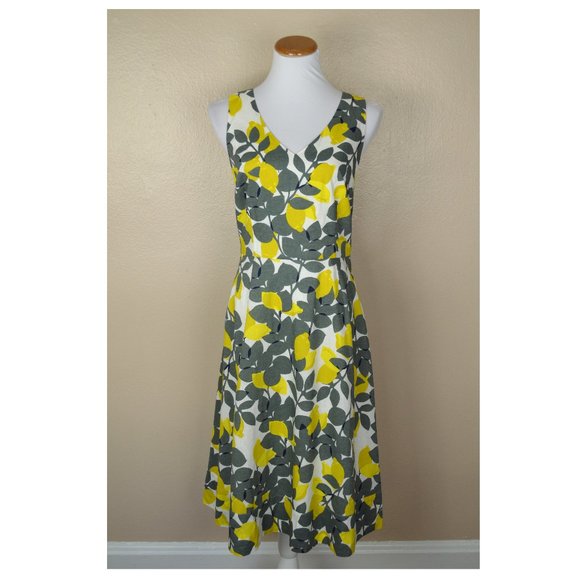 Boden Dresses & Skirts - Boden Jade Sage Lemon Sundress 8